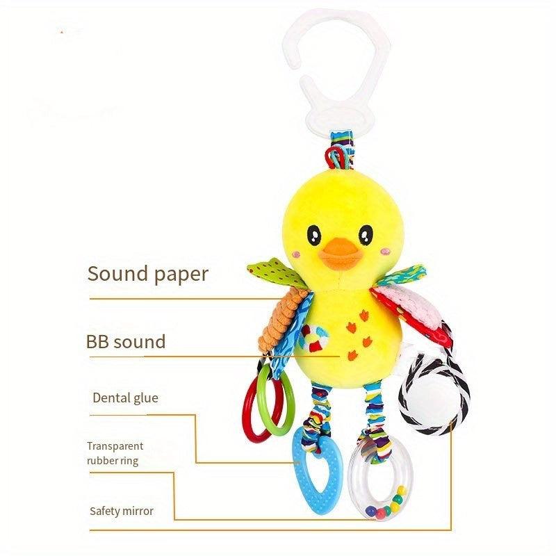 Baby Toys 0-1 Years Old Car Bed Hanging Teether Mirror Rattle