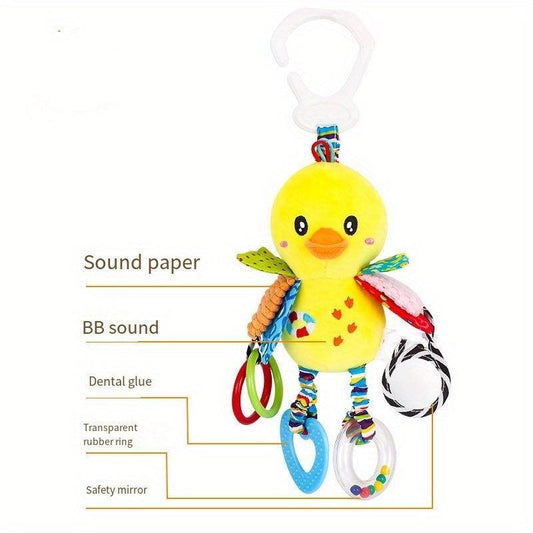 Baby Toys 0-1 Years Old Car Bed Hanging Teether Mirror Rattle