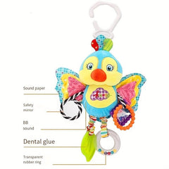 Baby Toys 0-1 Years Old Car Bed Hanging Teether Mirror Rattle