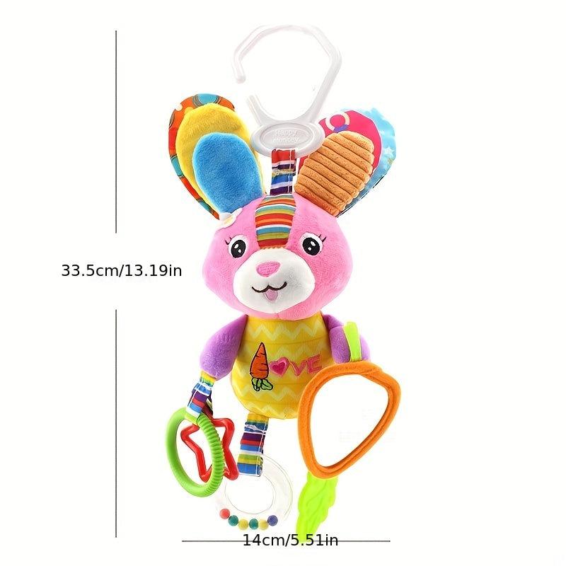 Baby Toys 0-1 Years Old Car Bed Hanging Teether Mirror Rattle