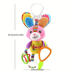 Baby Toys 0-1 Years Old Car Bed Hanging Teether Mirror Rattle