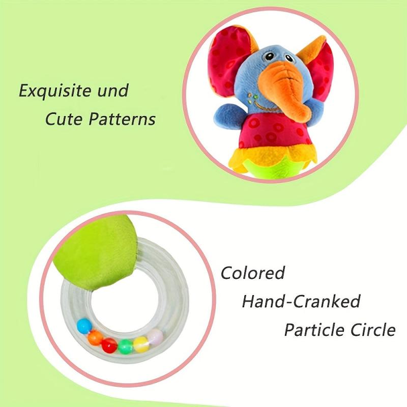 Baby Soft Rattles Shaker Infant Developmental Hand Grip Baby Toys