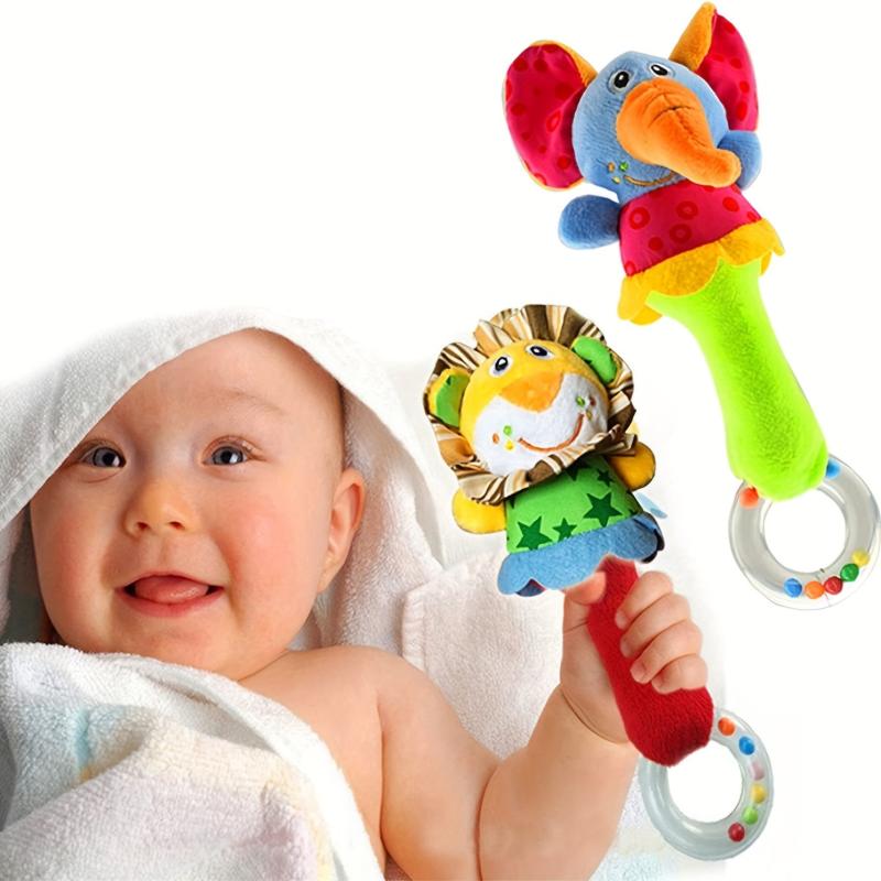 Baby Soft Rattles Shaker Infant Developmental Hand Grip Baby Toys
