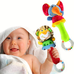 Baby Soft Rattles Shaker Infant Developmental Hand Grip Baby Toys
