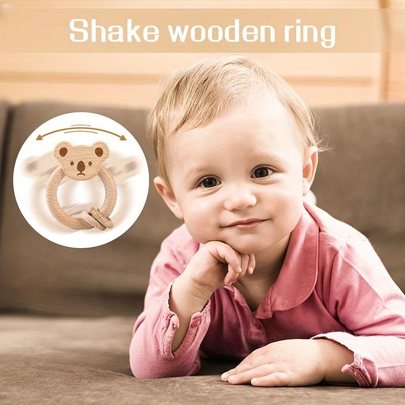Beech Animal Teething Toy for Baby Safety Comfort