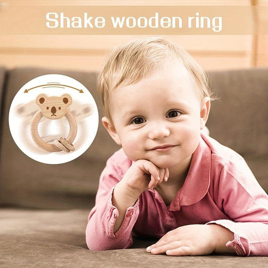 Beech Animal Teething Toy for Baby Safety Comfort