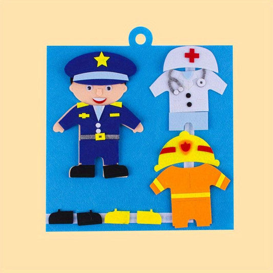 Kindergarten Characters Dress Up Puzzle for Educational Play