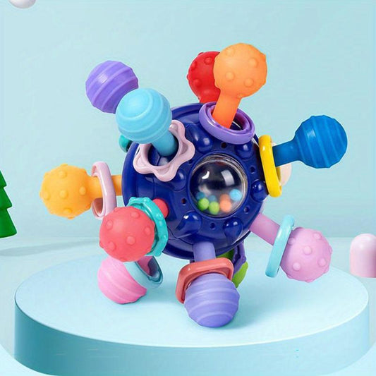 Baby Teething Toy Set: Rattles, Chewable & Montessori Developmental Toys