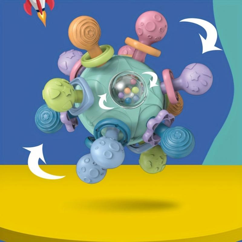 Baby Teething Toy Set: Rattles, Chewable & Montessori Developmental Toys