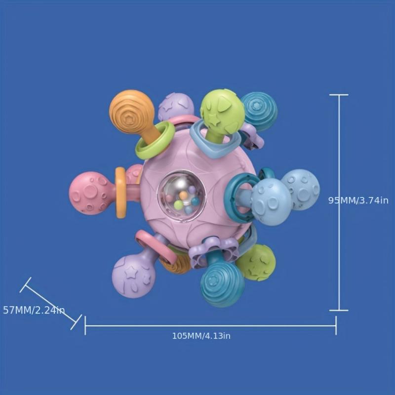 Baby Teething Toy Set: Rattles, Chewable & Montessori Developmental Toys