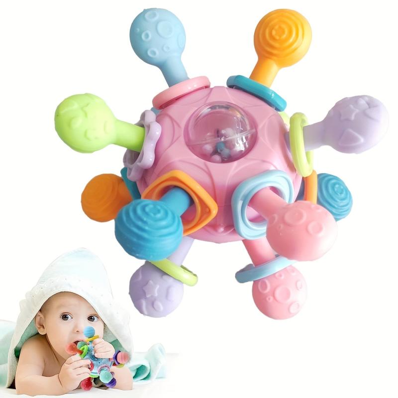 Baby Teething Toy Set: Rattles, Chewable & Montessori Developmental Toys