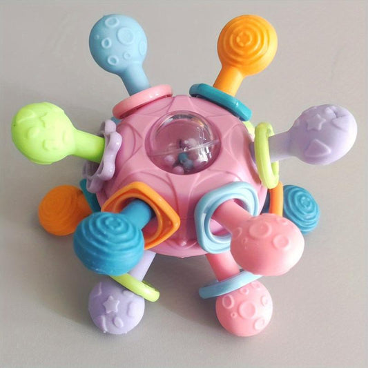 Baby Teething Toy Set: Rattles, Chewable & Montessori Developmental Toys