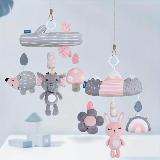 Soft Baby Hanging Rattle Toys Animal Plush Toys Learning Activities
