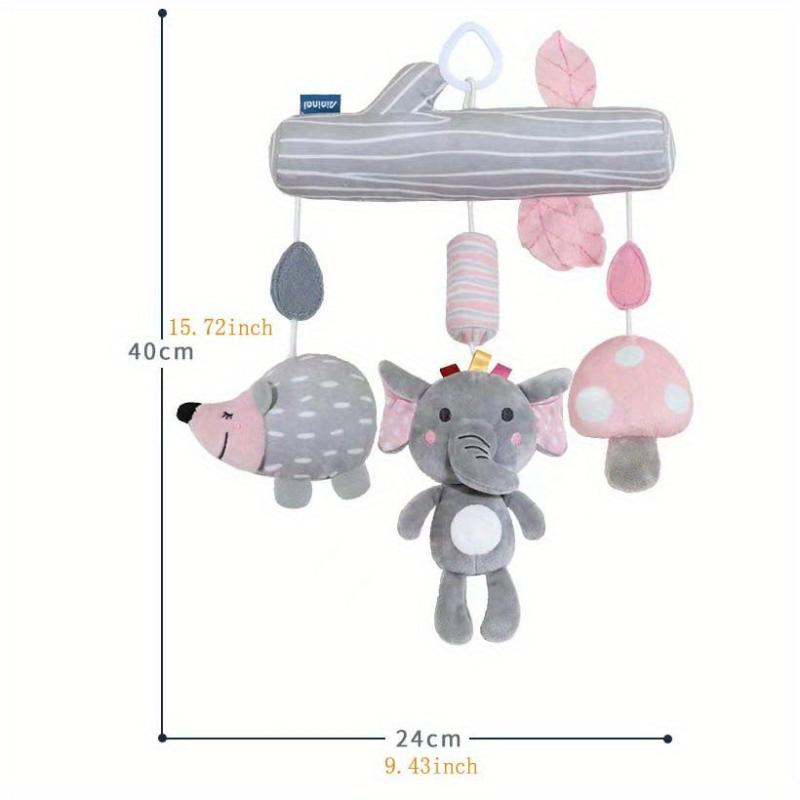Soft Baby Hanging Rattle Toys Animal Plush Toys Learning Activities