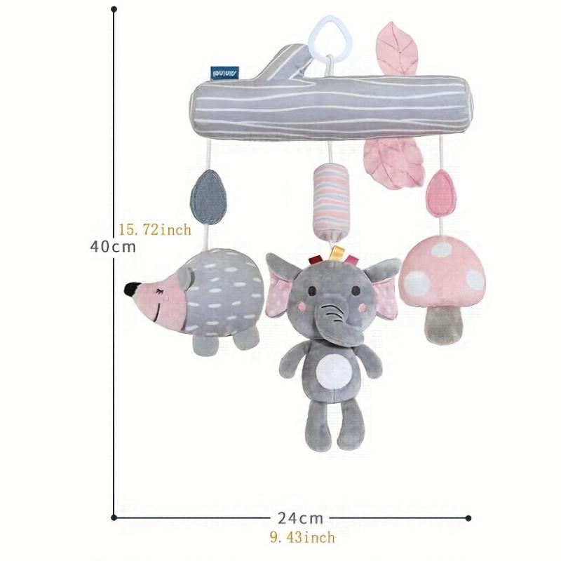 Soft Baby Hanging Rattle Toys Animal Plush Toys Learning Activities