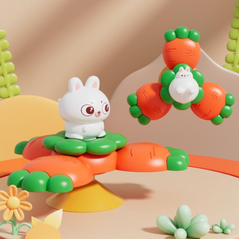 Cute Baby Bath Toy 1pc Spinner Suction Cup Swimming Toy