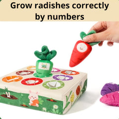 Cognitive Matching Numbers Plush Carrot Toy for 0-3 Year Olds