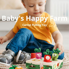 Cognitive Matching Numbers Plush Carrot Toy for 0-3 Year Olds