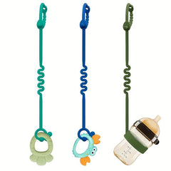 3pcs Toy Safety Straps Silicone Pacifier Clips