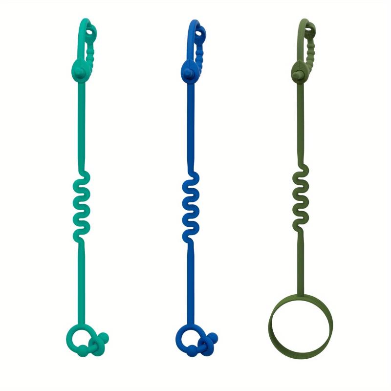 3pcs Toy Safety Straps Silicone Pacifier Clips