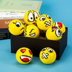 Random Face Stress Ball 6 35cm Squeeze Tension Relief Fidget Toy