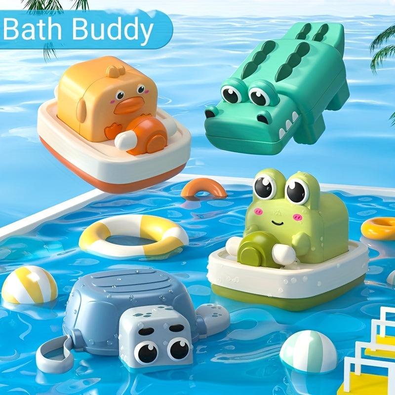 Cute Wind-up Turtle & Duck Bath Toys - Ideal Gift for Toddlers
