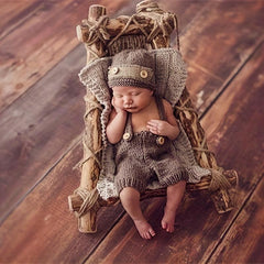 Newborn Boys Crochet Outfit for Photo Shoots