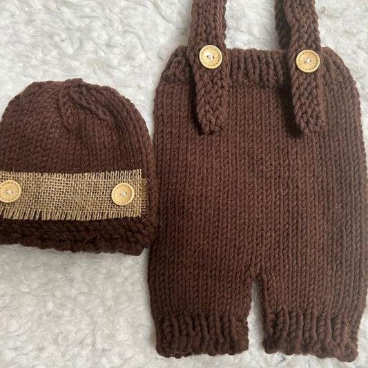 Newborn Boys Crochet Outfit for Photo Shoots