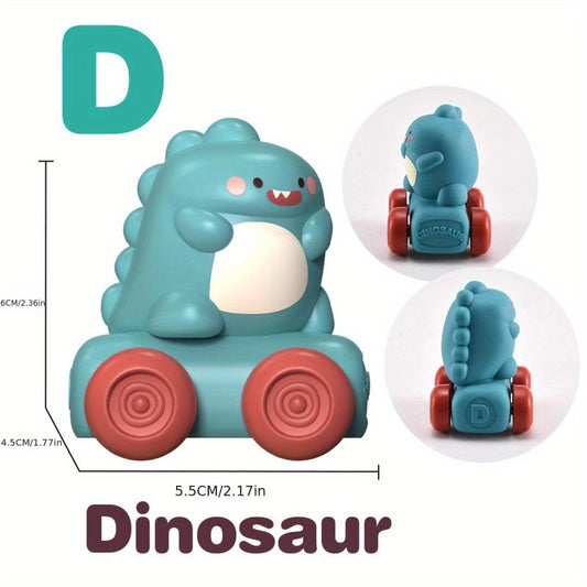 Educational Soft Rubber Toy Cars for Kids - Perfect Birthday Gift
