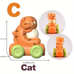 Educational Soft Rubber Toy Cars for Kids - Perfect Birthday Gift
