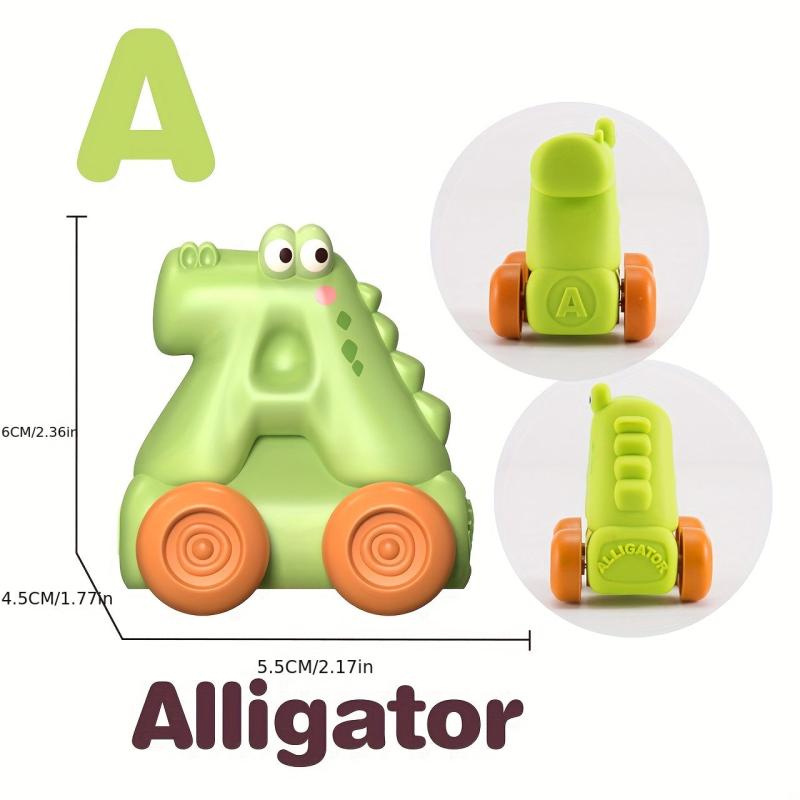 Educational Soft Rubber Toy Cars for Kids - Perfect Birthday Gift