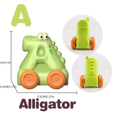 Educational Soft Rubber Toy Cars for Kids - Perfect Birthday Gift