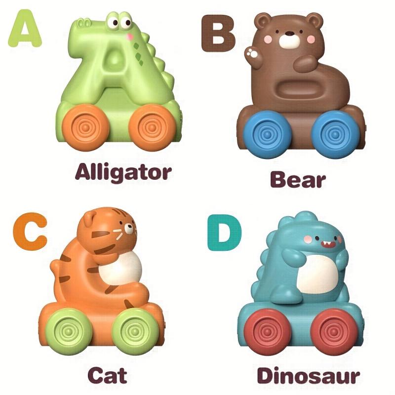 Educational Soft Rubber Toy Cars for Kids - Perfect Birthday Gift