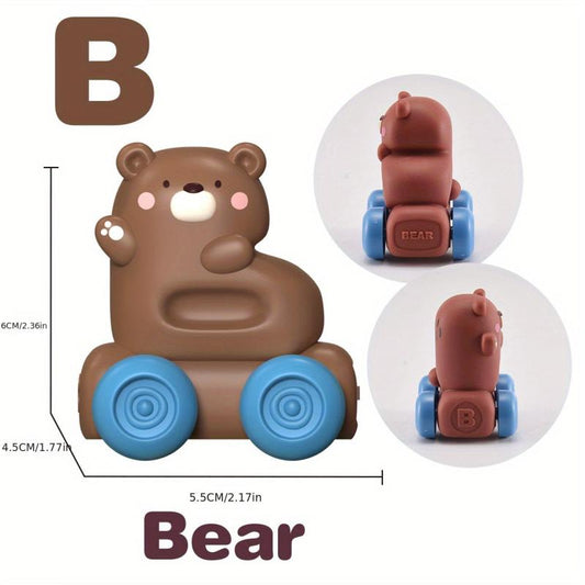 Educational Soft Rubber Toy Cars for Kids - Perfect Birthday Gift