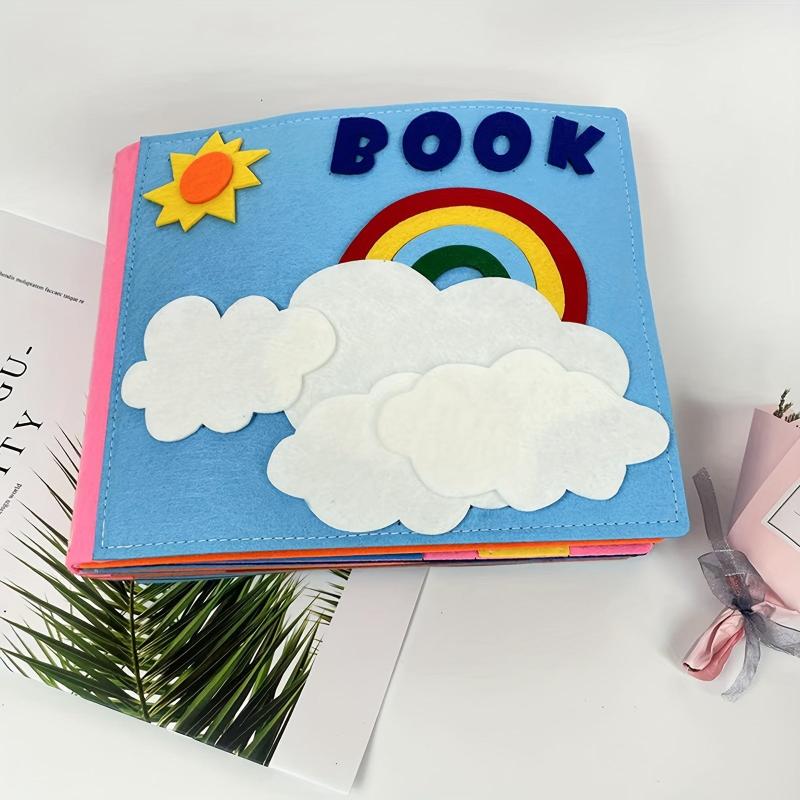 Washable Toddlers Busy Board 3D Baby Story Cloth Book Learning Education