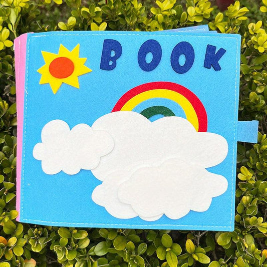 Washable Toddlers Busy Board 3D Baby Story Cloth Book Learning Education