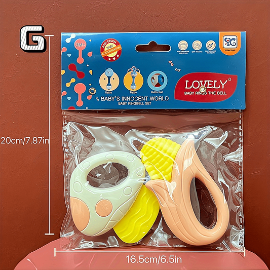 Baby Rattle Teething Toys 0-12 Months 2-Pack
