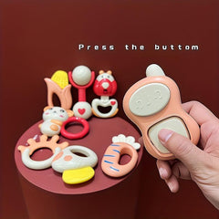 Baby Rattle Teething Toys 0-12 Months 2-Pack
