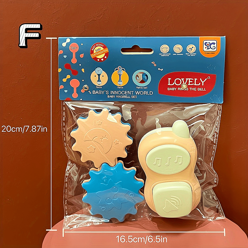 Baby Rattle Teething Toys 0-12 Months 2-Pack