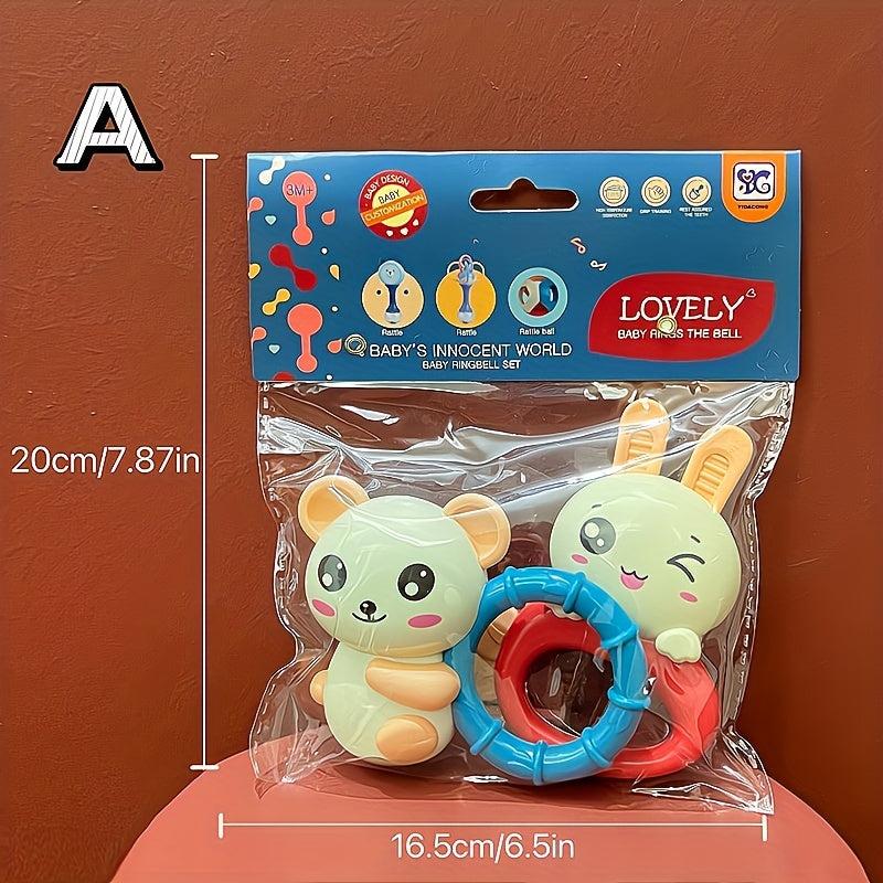 Baby Rattle Teething Toys 0-12 Months 2-Pack