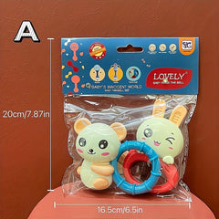 Baby Rattle Teething Toys 0-12 Months 2-Pack