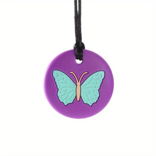 Butterfly Silicone Chew Pendant Teething Sensory Necklace