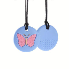 Butterfly Silicone Chew Pendant Teething Sensory Necklace