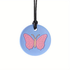 Butterfly Silicone Chew Pendant Teething Sensory Necklace