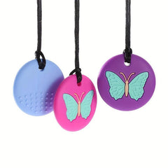 Butterfly Silicone Chew Pendant Teething Sensory Necklace