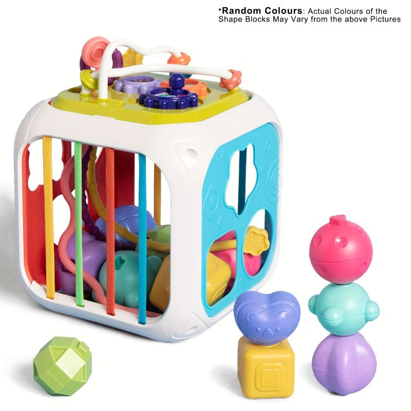 Activity Cube Baby Toys 6 12 18 Months Pull String Shape Sorter Xylophone
