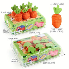 Carrot Toy for Babies 0-3 Years Old Animal Recognition