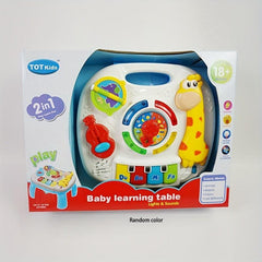 Colorful Learning Table for 1-3 Year Olds