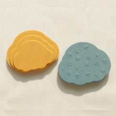 Rainbow Cloud Silicone Teether Biteable Teething Toy For Baby