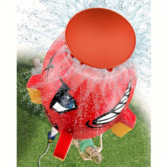 Sprinkler Water Spray Rocket Toy for Outdoor Summer Fun